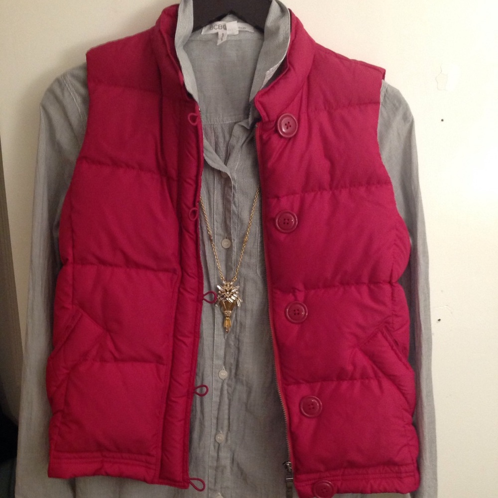 Xsmall pink J.Crew puffer vest
